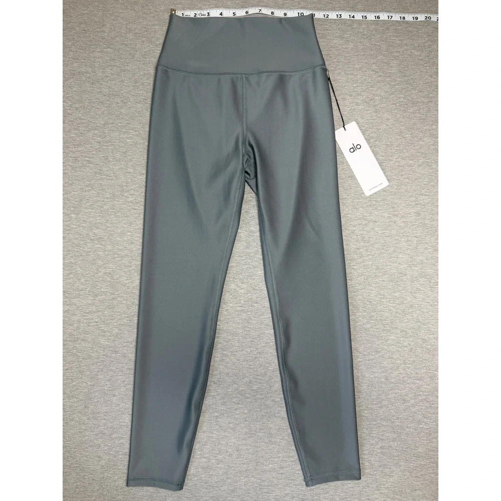 Alo Yoga Airlift High Waist Leggings W5766R Chrome Gray Womens Medium NWT